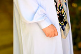 عبا سارا سوپر الیزه آبی آسمانی قد ۱۴۰