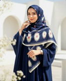 روسری نخ طرح قاب منگوله دار دور دوخت140