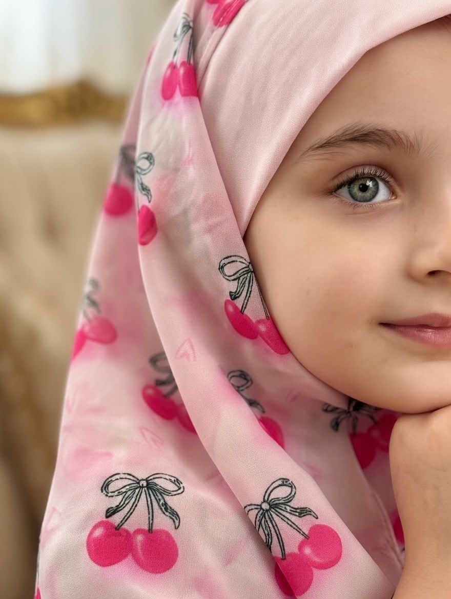 مقنعه بچه‌گانه سوپر سافت مناسب ۷ تا ۱۱ سال