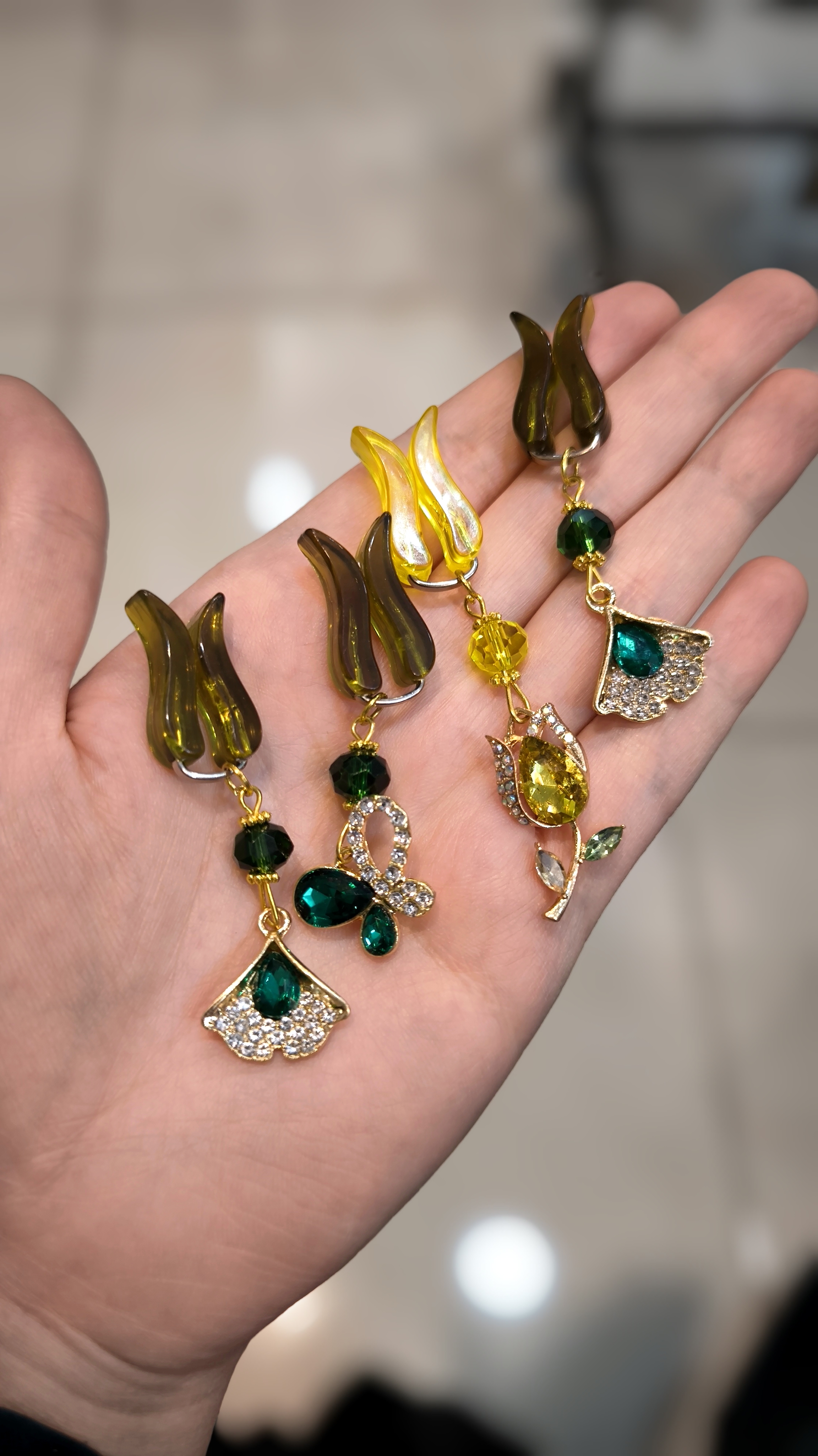گیره روسری مجلسی رنگ سبز