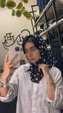 روسری نخ بچه گانه طرح بابونه سایز ۷۰