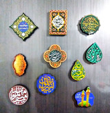 مگنت یخچالی طرح غدیری چوبی