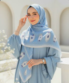 روسری نخ طرح قاب منگوله دار دور دوخت140
