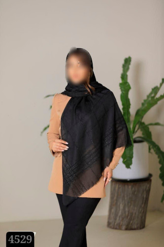 روسری نخی لمه دار سایز ۱۳۰