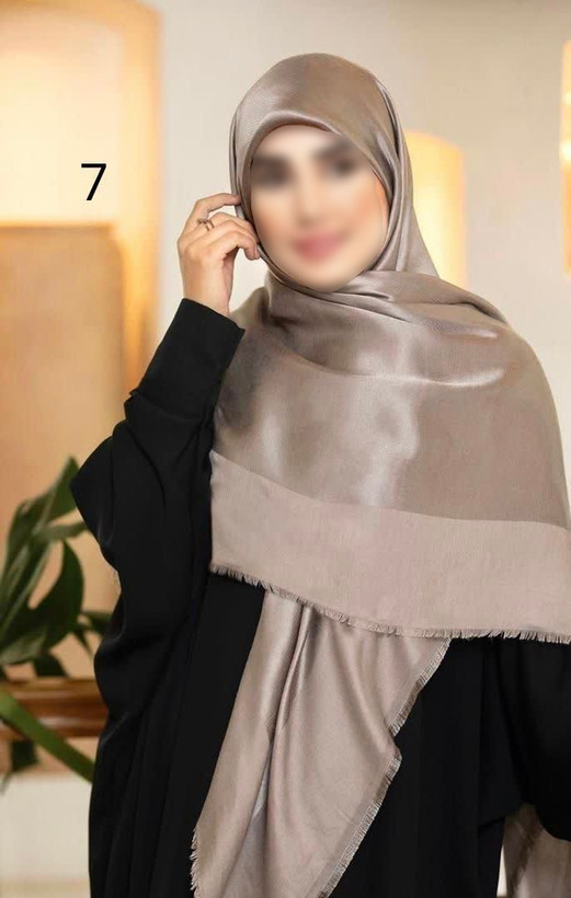 روسری بامبو شاین دو فاز و دو رو ریشه پرزی سایز ۱۴۰