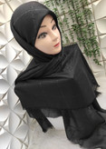 روسری نخی لمه دار ریشه پرزی سایز ۱۳۰