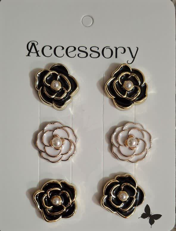 مگنت شال و روسری دو طرفه تکی طرح گل رز