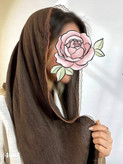 شال برشکا پلیسه حاشیه دانتل ۱۹۵×۷۵